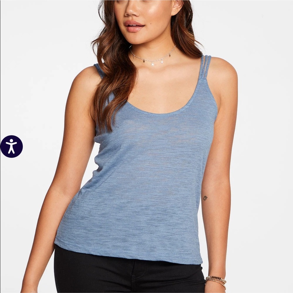 NWT Chaser Jersey Cami Tank Top Blue